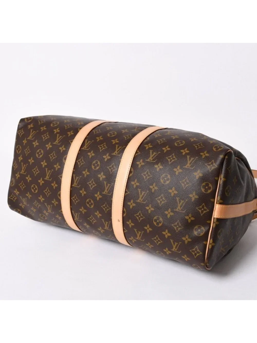 Louis Vuitton Monogram Keepall Bandouliere 50 Brown Boston Bag